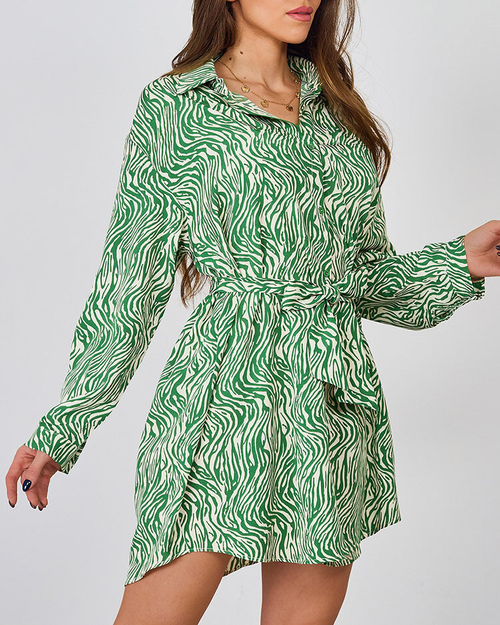 Жіноча міні-сукня Royalfashion з візерунком "зебра"