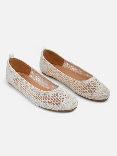 Royalfashion Damen Perforierte Ballerinas Annete