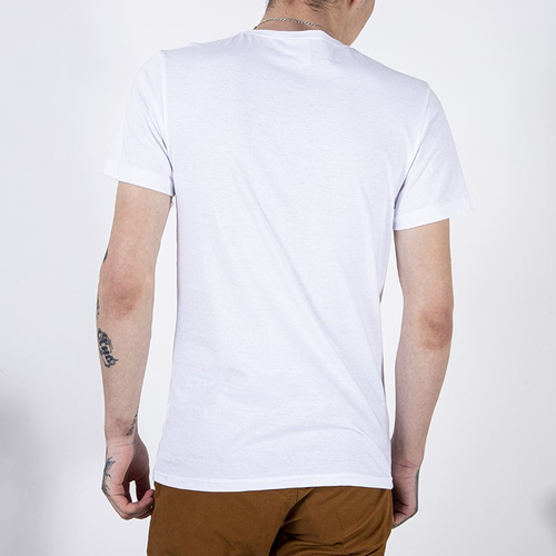 Біла чоловіча футболка з принтом