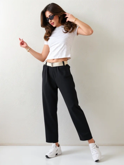 Royalfashion Gerade Damenhose