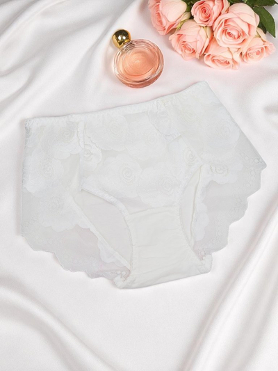 Royalfashion Жіночі бавовняні труси з мереживом Lace Comfort