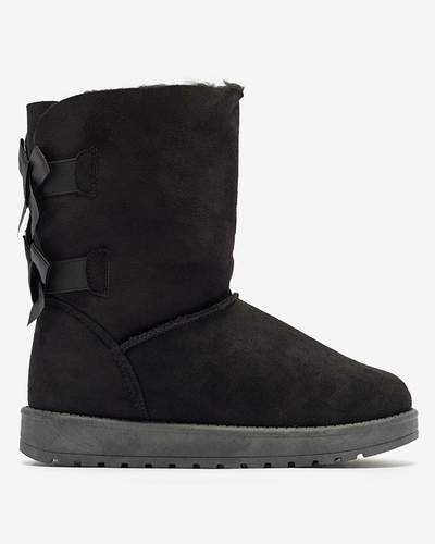 Stella Stiefeletten aus Wildleder-Öko-Leder mit flachem Absatz