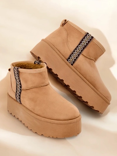 Royalfashion Kurze Damen Schneestiefel Haluzi