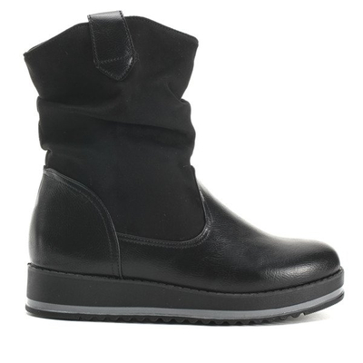 Oryginalne, czarne botki  - Obuwie