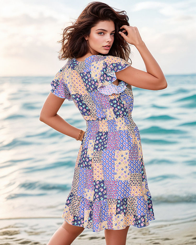 Royalfashion Gemustertes Damen-Minikleid