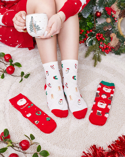 Royalfashion Weihnachtssocken im Karton 3/Pack
