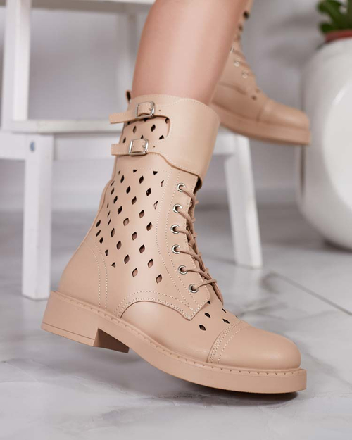 Royalfashion Жіночі ажурні черевики на шнурівці Belsel