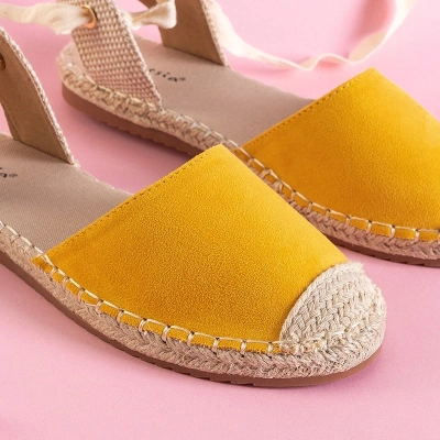 OUTLET Gelbe Damen Espadrilles Edola - Schuhe