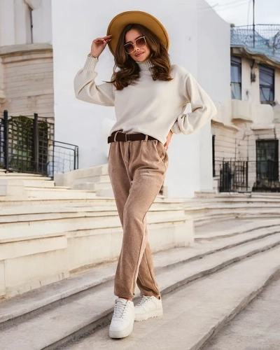 Royalfashion Einfache Damen-Cordhosen