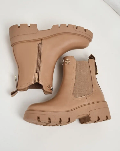 Royalfashion Damenstiefel mit dickerer Sohle Gegri