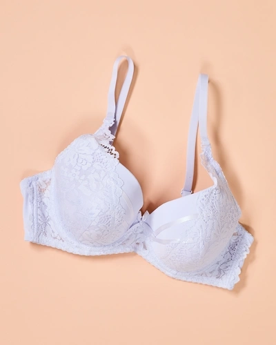 Royalfashion Damen gepolsterter BH mit Spitze