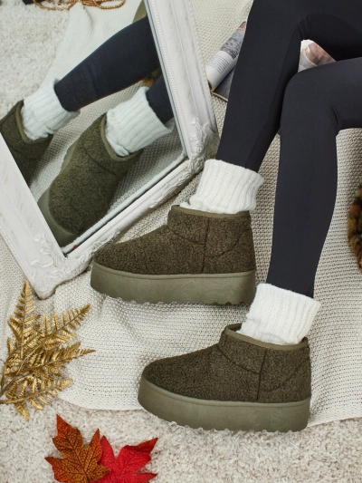 Короткі жіночі черевики а-ля снігоходи Marellin