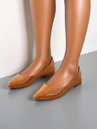 Royalfashion Damen Ballerinas aus Lackleder Aramiese