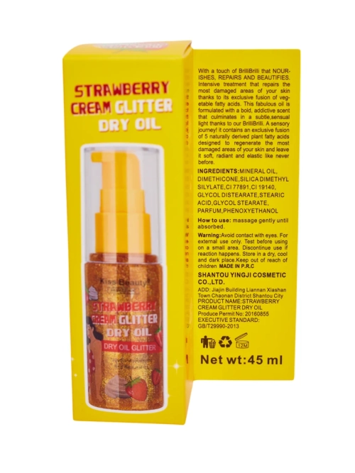 Літній Спрей – Рідкий хайлайтер для обличчя та тіла Полуниця