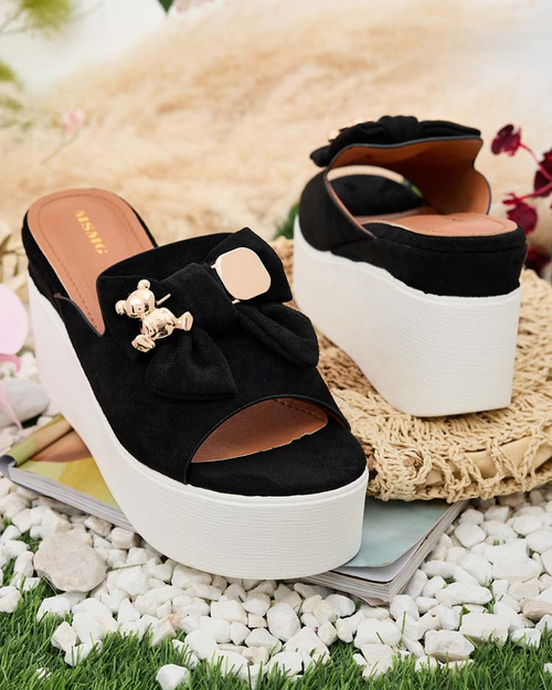 Royalfashion Жіночі шльопанці Dalimes на котурні