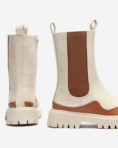 Beige-camel Damenstiefel Dorila - Footwear