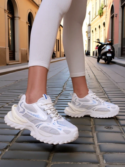 Royalfashion Damen lackierte Sneakers Leysi