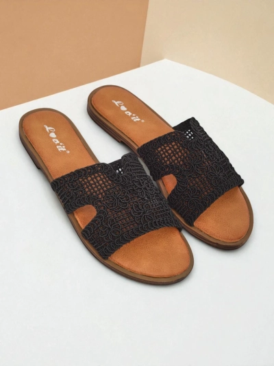 Rpyalfashion Damen-Sandalen mit dekorativem Riemen Braida