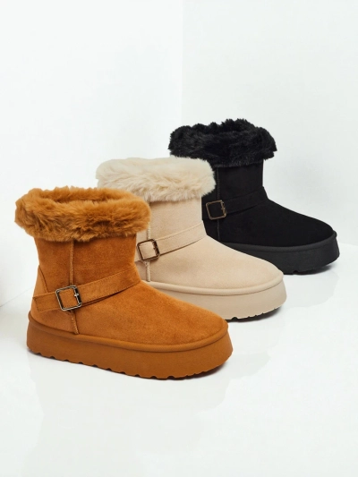 Royalfashion Kurze Damenstiefel a'la Schneestiefel Myrelle