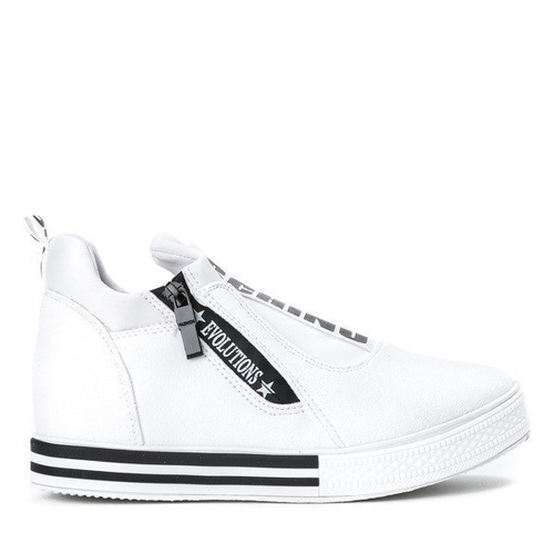 OUTLET Білі кросівки із закритим клином Schino - Взуття