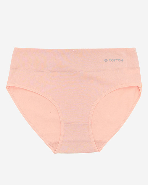 Світло-рожеві бавовняні жіночі трусики - Нижня білизна
