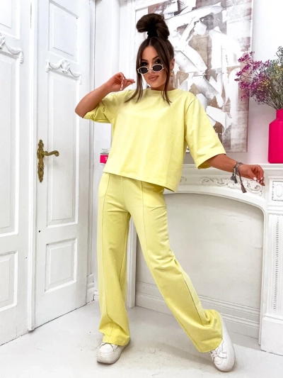 Royalfashion Damen Baumwollset mit weiten Hosen