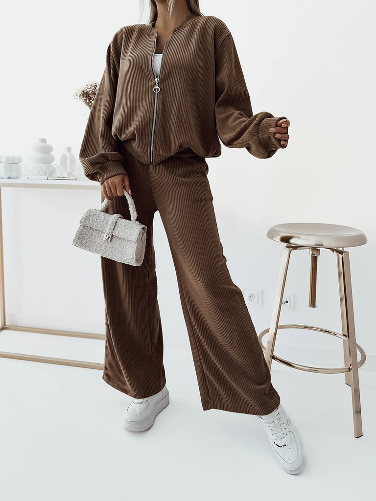 Royalfashion Braunes Damen Freizeit-Set