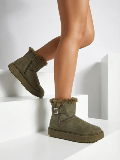 Royalfashion Kurze Damen Schneestiefel Aurelia Classico