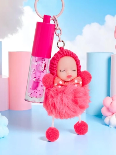 Lipgloss für Kinder mit Puppe Fuchsia