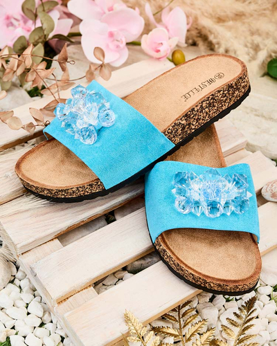 Royalfashion Damen Villo Strass-Flip-Flops