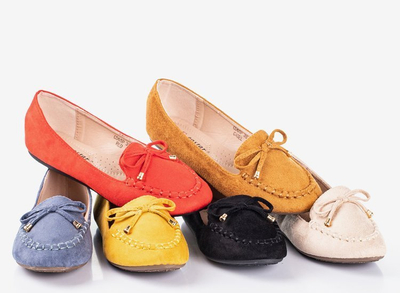 Blaue Slipper mit Schleife Petronella - Schuhe 1