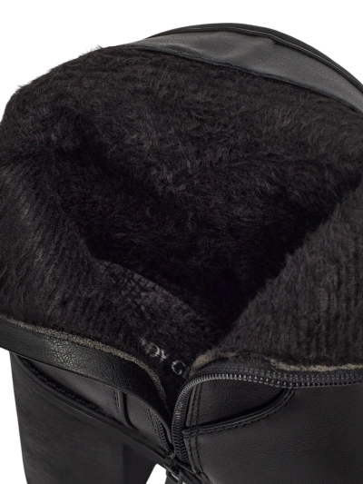 Damen Stiefeletten aus Öko-Leder mit Blockabsatz Sylvarra