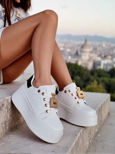 Royalfashion Damen Plattform Sportsneakers Oviger