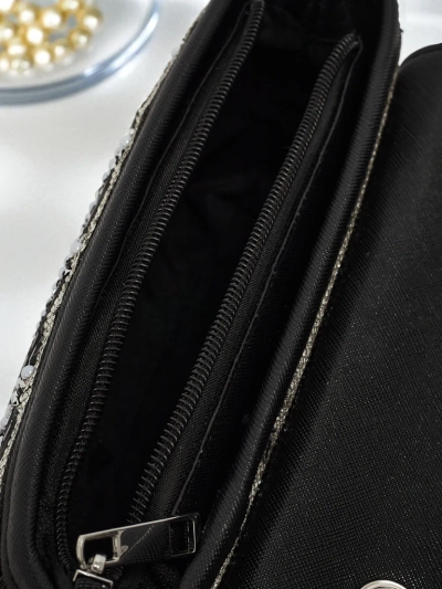 Zyora Damen-Clutch mit Zirkonia-Steinen