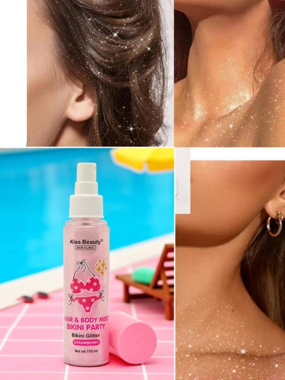 Summer Spray - Рідкий хайлайтер для волосся та тіла Полуниця