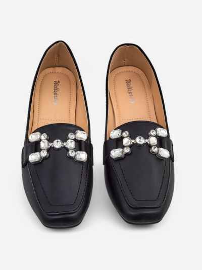 Royalfashion Damenmokassins mit Rocailles Lecilla