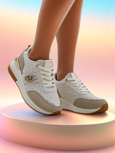 Royalfashion Damen Plattform Sneaker Capre