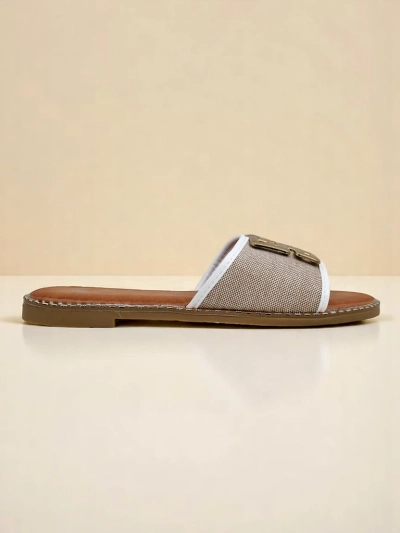 Royalfashion Damen-Pantoletten mit flacher Sohle Rorole