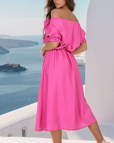 Royalfashion Damen Midikleid a'la hiszpanka