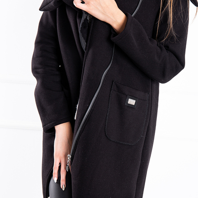 Damen Oversize-Jacke schwarz - Kleidung