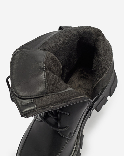 Gewärmte schwarze Baggerstiefel für Damen Effpi- Footwear