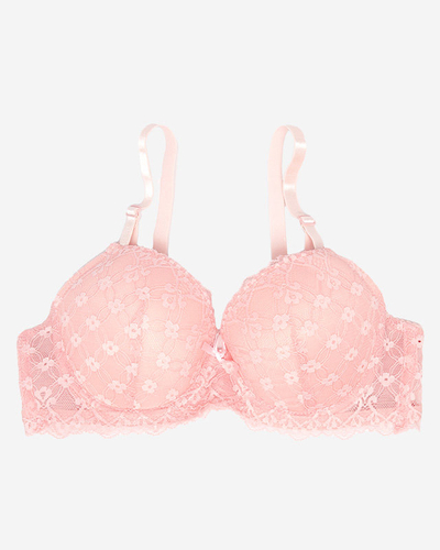 Damen-BH mit rosa Spitze - Unterwäsche
