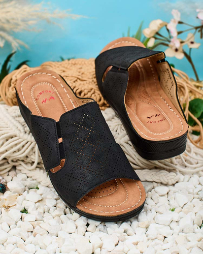 Royalfashion Damen Mino flache Sohle Flip-Flops