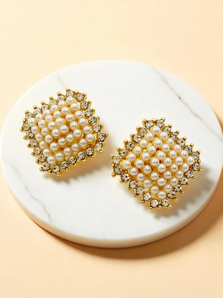 Royalfashion Damen-Clip-Ohrringe mit Zirkonia