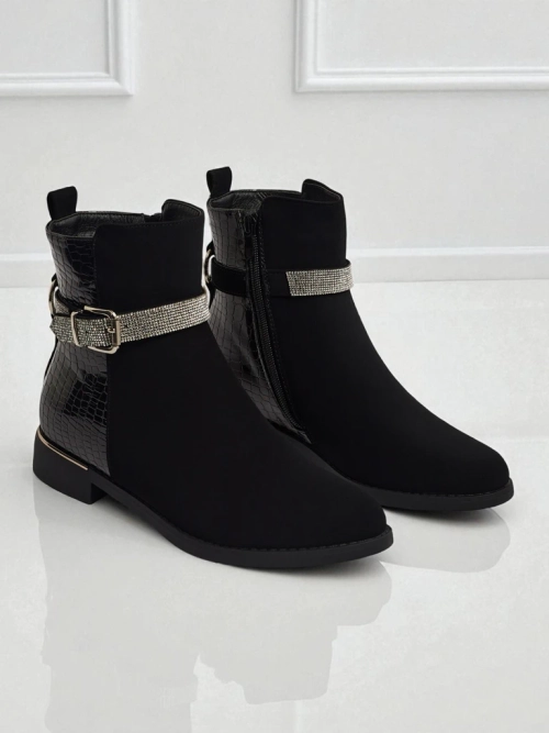 Високі жіночі ботильйони з екошкіри Arasse