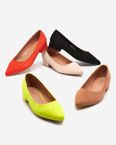 OUTLET Schwarze Pumps mit flachem Absatz Czinni-Schuhe