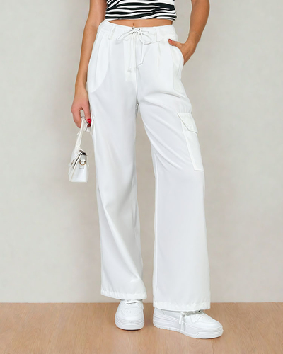 Royalfashion Damen weite Hose mit Taschen