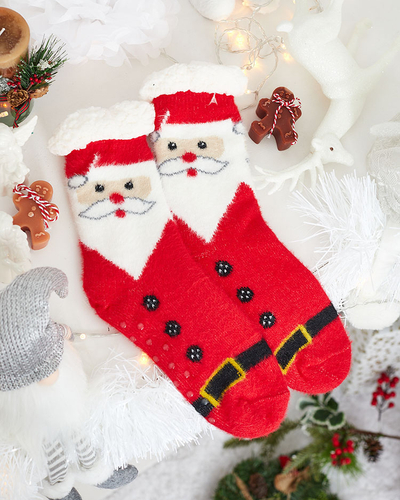 Royalfashion Warmed Christmas Women's Socks with Santa Claus
