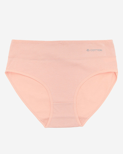 Світло-рожеві бавовняні жіночі трусики - Нижня білизна