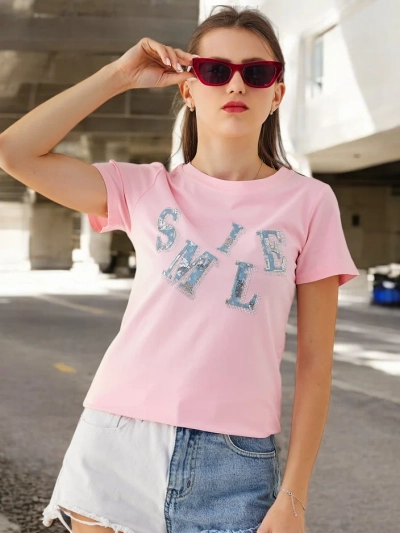 Royalfashion Baumwollbluse für Damen mit der Aufschrift